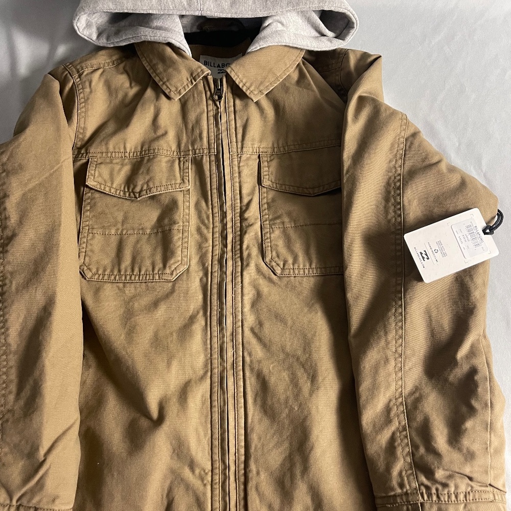 Billabong Barlow Twill Jacket NWT LARGE